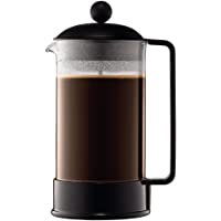 Bodum Brazil Cafetera émbolo- Negro- Transparente- Centimeters